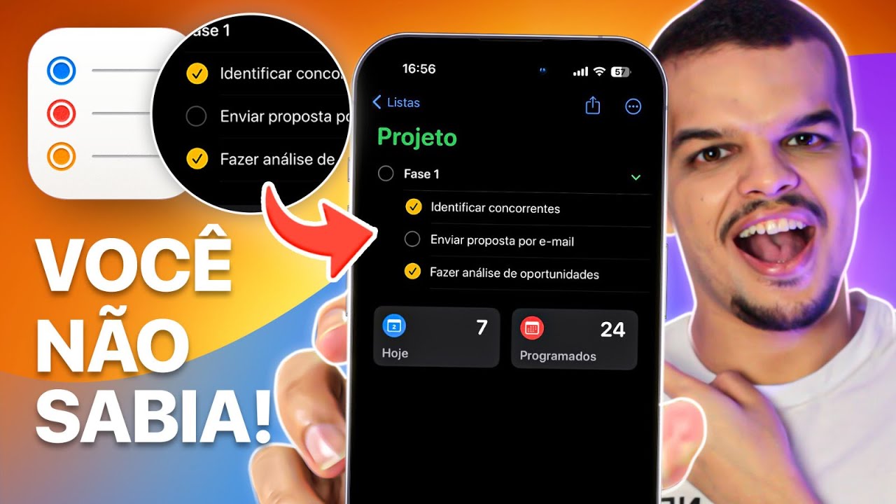 Use os LEMBRETES do iPhone DESSA FORMA e seja 10x + PRODUTIVO 😱