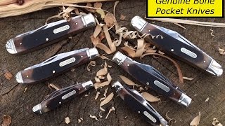 Old Timer Genuine Bone pocket knives. High Quality for an exceptional price.