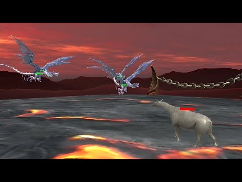 Arbs Mobile - Wyvern Team Vs Prehistoric Mammals - Animal Revolt Battle Simulator Mobile