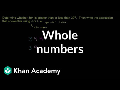 Comparing whole numbers (video) | Khan Academy