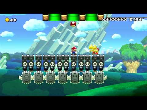thwomp valley's train station by Loris - SUPER MARIO MAKER - NO COMMENTARY 1bc 1bc