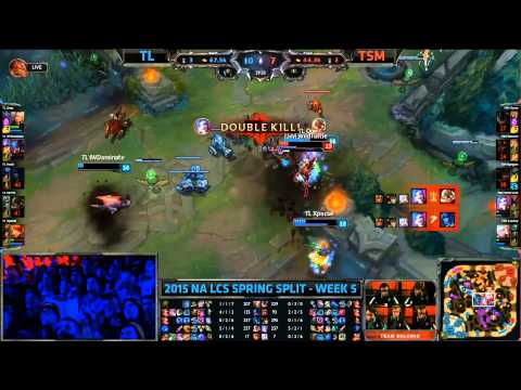TL Insane Teamfight Ace - TL vs TSM Game 2 (NA LCS Spring 2015)