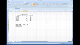 Microsoft Excel - Creating a Simple Expense Sheet