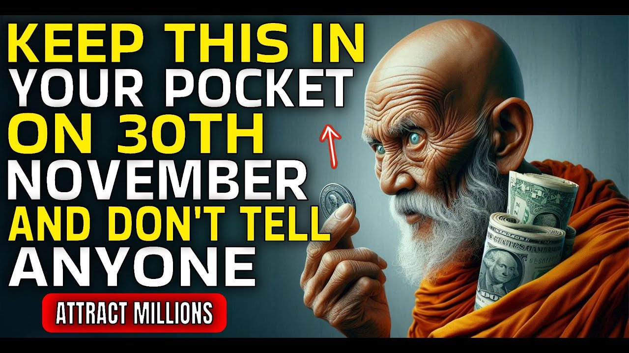If you KEEP this in POCKET on NOVEMBER 30TH, your FINANCIAL problems will end | Buddhist Teachings