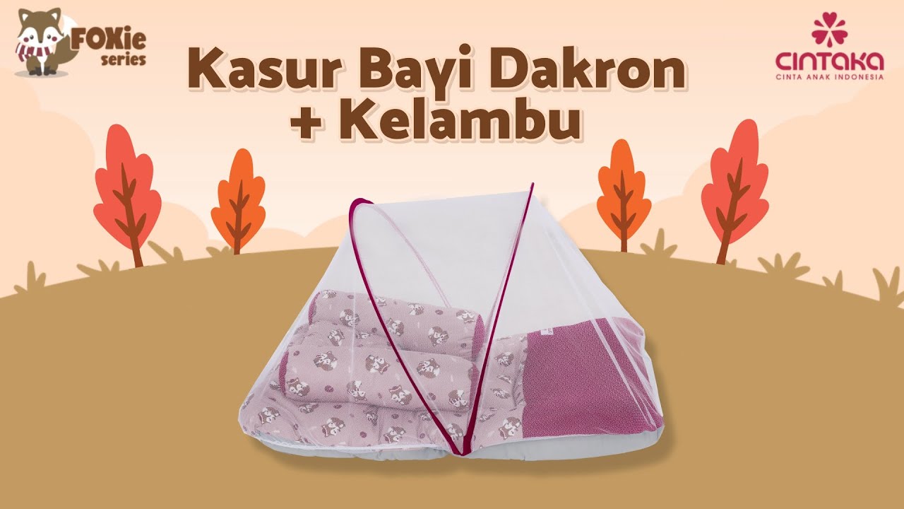Cintaka Kasur Bayi Dakron + Kelambu Foxie Series CBK4043