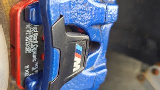 How to replace rear brake pads on a BMW M340i DIY