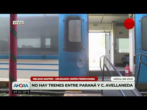 Continúa suspendido el servicio de tren Paraná- Colonia Avellaneda.