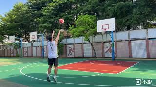 20250913 三分練投 50/105 命中率不佳 中間有稍微感受到，沉球後下肢立刻發力，搭配上肢快速出手，但沒能延續太久 #flow2pro #insta360