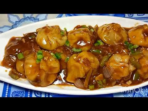 # veg chilli momos | Street style momos |Cook with Shabina