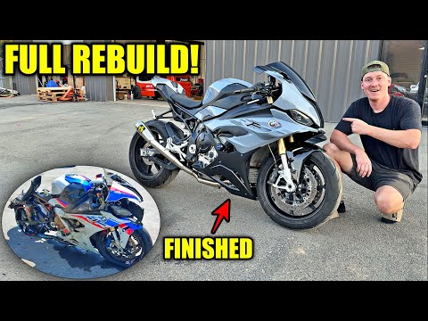 Rebuilding A Wrecked BMW S1000RR Start To Finish!!!
