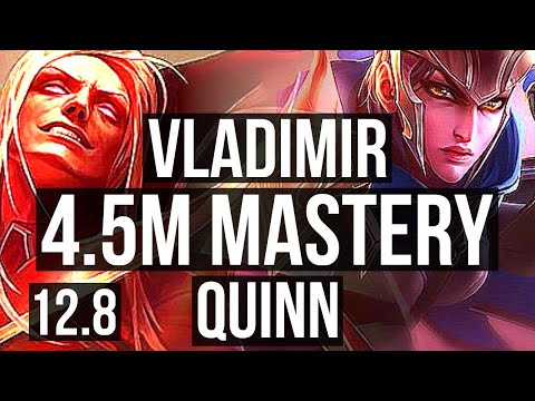 VLAD vs QUINN (TOP) | 4.5M mastery, 6/1/7, 1000+ games | KR Grandmaster | 12.8