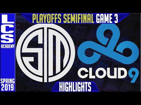 TSM vs C9 Highlights Game 3 | LCS Playoffs Semifinals Spring 2019 | Team Solomid vs Cloud9 G3