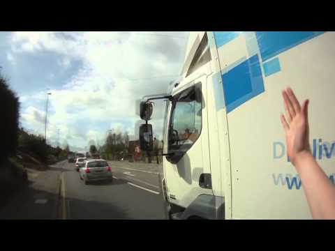 FE10 BWD NHS Supply Chain Insanely Close Pass by HGV