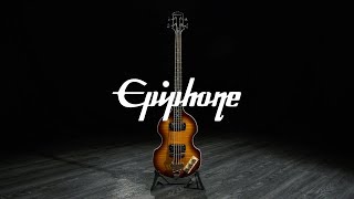 Video thumbnail for Epiphone Viola Bass, Vintage Sunburst | Gear4music demo by Gear4music Guitars