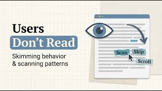 Users Do Not Read: Designing for Scanning Behavior