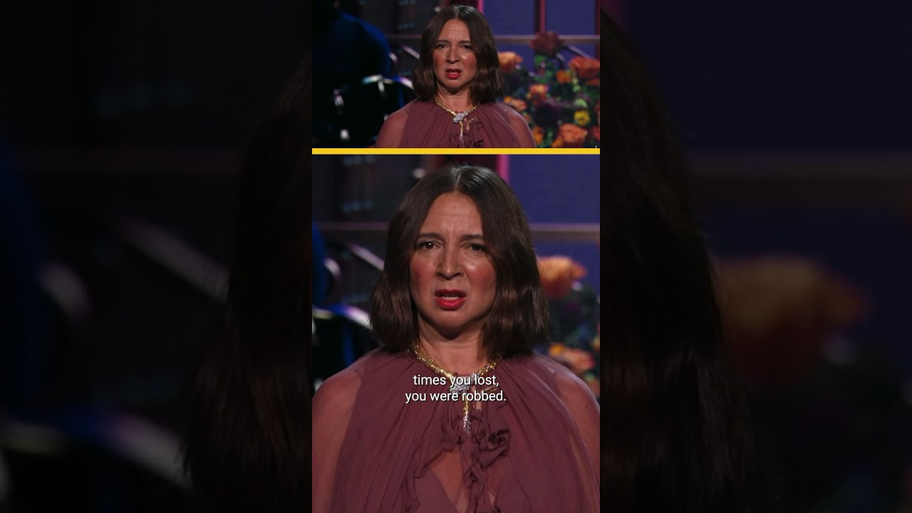 “You were ROBBED!” 🤣 #MayaRudolph #Emmys #Shorts