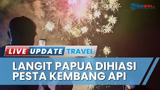 Langit Papua Dihiasi Warna-warni Pesta Kembang Api, Masyarakat Sambut Meriah Tahun 2023