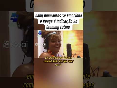 Gaby Amarantos Se Emociona e Reage á Indicação Ao Grammy Latino #gabyamarantos #Notícia #fofoca #Afa