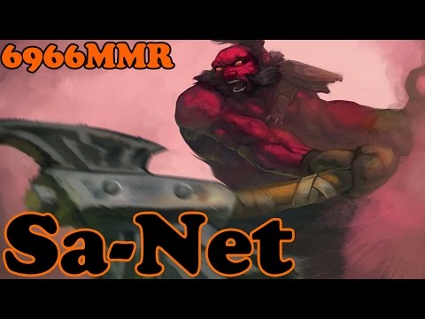 Dota 2 - Sa-Net 6966 MMR Plays Axe Vol 5# - Ranked Match Gameplay