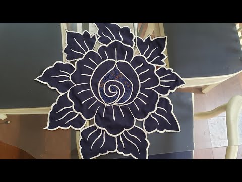 Jogo Americano com Aplicação de Renda | @sandrareisbordadosfinos