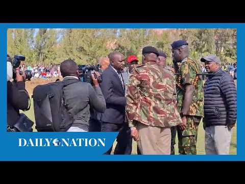 Utumishi Girls' Academy fire tragedy: CS Murkomen and DCI boss Mohammed Amin arrive at the school