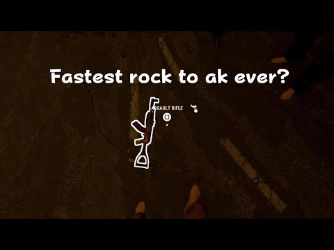 Rust console edition | fastest rock to ak ever?