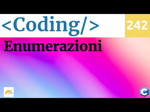 Cosa sono le enumerazioni in C e come si usano - Video 242