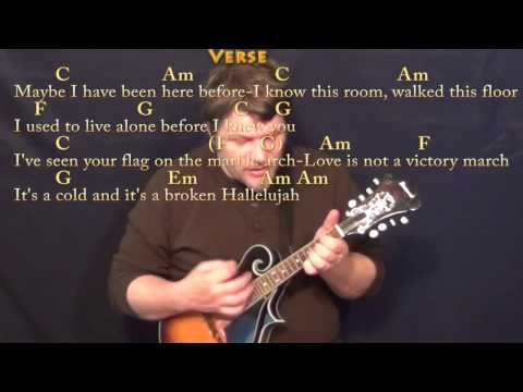 Hallelujah (Rufus Wainwright) Mandolin Cover Lesson with Chords/Lyrics