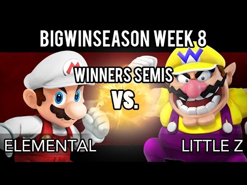 BigWinSeason Week 8 - Winners Semi-Finals - Elemental (Bowser, Mario) VS BW | Little Z (Wario)