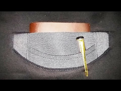 How to make welt pocket | Welt pocket with pen pocket Video