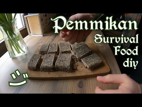 Prepare delicious 😋 PEMMIKAN (beef jerky bars) - long-lasting survival food for outdoors