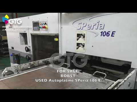 FOR SALE - GTG USED BOBST Autoplatine SPeria 106 E (SOLD)