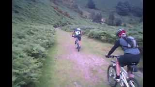 preview picture of video 'Mountain biking Long Mynd - Batch Valley descent'