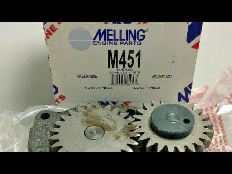 Part 14 6.7 Cummins Build Installing The Melling M451 Oil Pump. Clevite Malhe