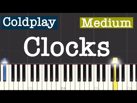 Coldplay - Clocks Piano Tutorial | Medium