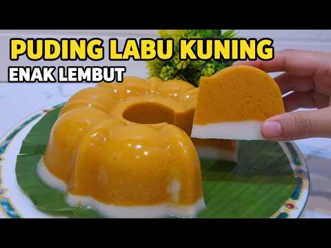 THE MOST DELICIOUS AND SOFTEST YELLOW PUMPKIN PUDDING WITH COCONUT MILK