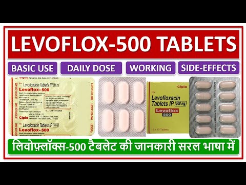 Levoflox 500 tablet, packaging type: stripe