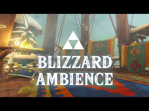 Frozen Rito Village ❄️ Tears of The Kingdom | Blizzard Sounds [10 Hours]
