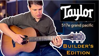 Video thumbnail for Taylor 517e Grand Pacific Builder's Edition Acoustic Electric Guitar by Jack Fossett