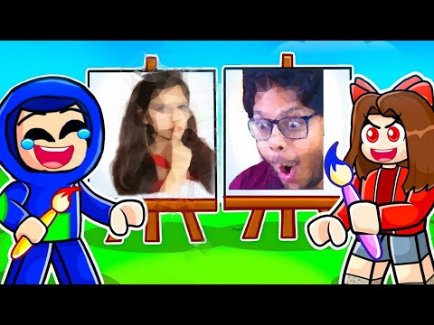 EKTA Vs AYUSH FACE REVEAL SPEED DRAW in Roblox!!