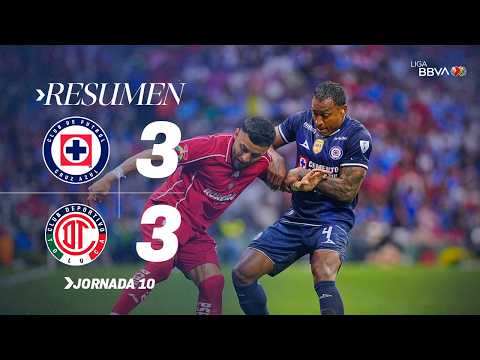 Résumé Cruz Azul vs Toluca Journée 10