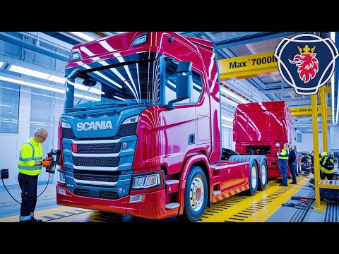 How Scania Trucks Are Made in a Factory