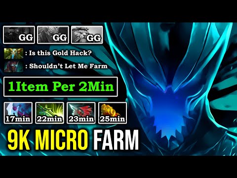 HOW TO MICRO FAST FARM LIKE A 9K TERRORBLADE Crazy 1Item Per 2Min & IMBA Physical Damage DotA 2