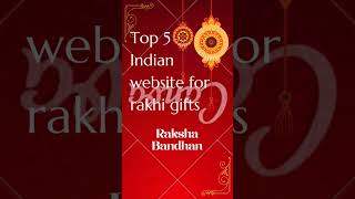 Top 5 Indian Website For Rakhi & Gifts #shorts #rakhi #happyrakshabandhan #onlinerakhi
