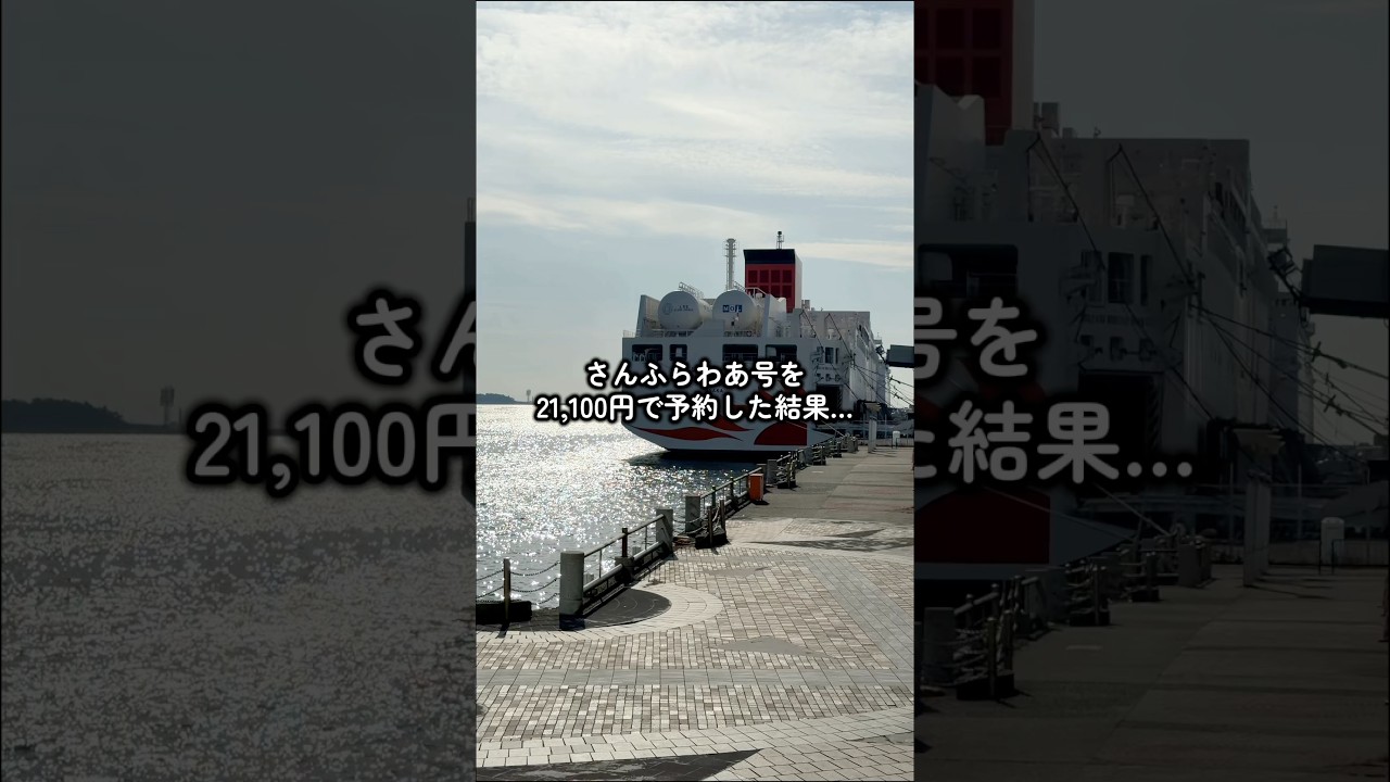 さんふらわあ号で21,100円で予約した結果…間に合いました…#さんふらわ号 #船旅 #長距離 #出張