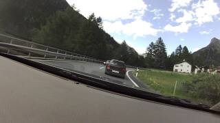 preview picture of video 'Jaguar S-Type 2.7d Riding up Maloja Pass (part 2)'