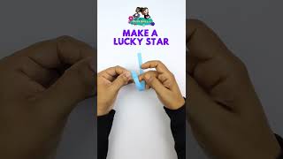 Need some extra luck? Make this DIY star craft! ⭐ #papergirls #shorts #papercraft #origami #star
