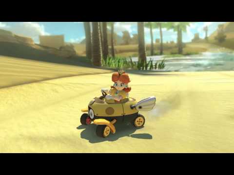 Wii U - Mario Kart 8 - (GCN) Dry Dry Desert Banana Cup 100cc - Daisy