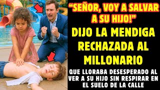 “TÍO, VOY A SALVAR A TU HIJO!” Dijo la MENDIGA al MILLONARIO que GRITABA Desesperado en la Calle