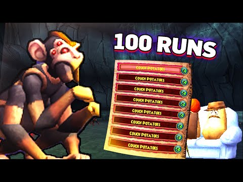 Wizard101 Monkey Spiders: How many couch potatoes in 100 runs? [2021]